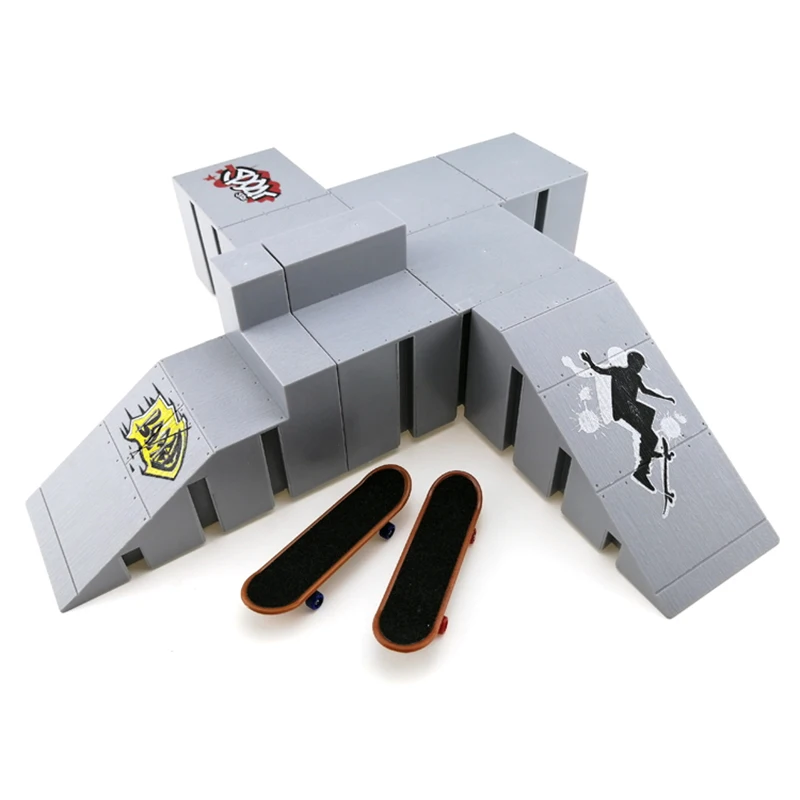 

Скейтборды на палец, скейтборд, рампа, набор деталей, игрушка для пальцев, велосипед, пальцы, тренировочные спортивные игрушки для фингерборда, рампа для катания на коньках, парк, игрушка для детей