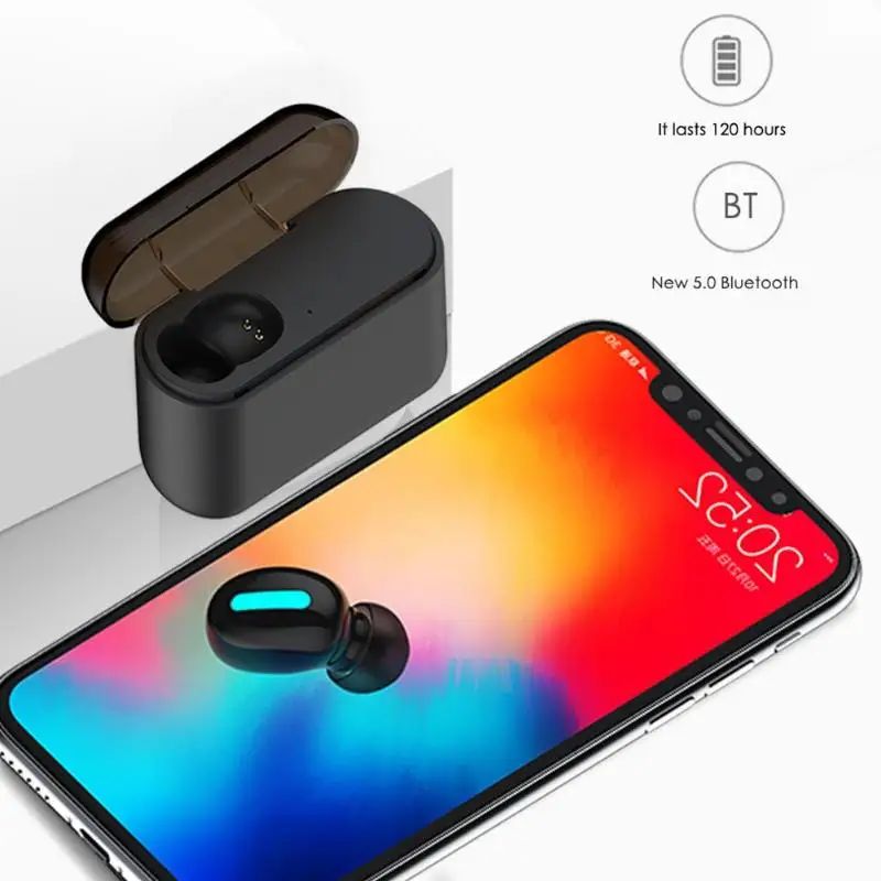 HBQ Q32 один L беспроводные наушники Bluetooth спортивные зарядный чехол TWS беспроводная