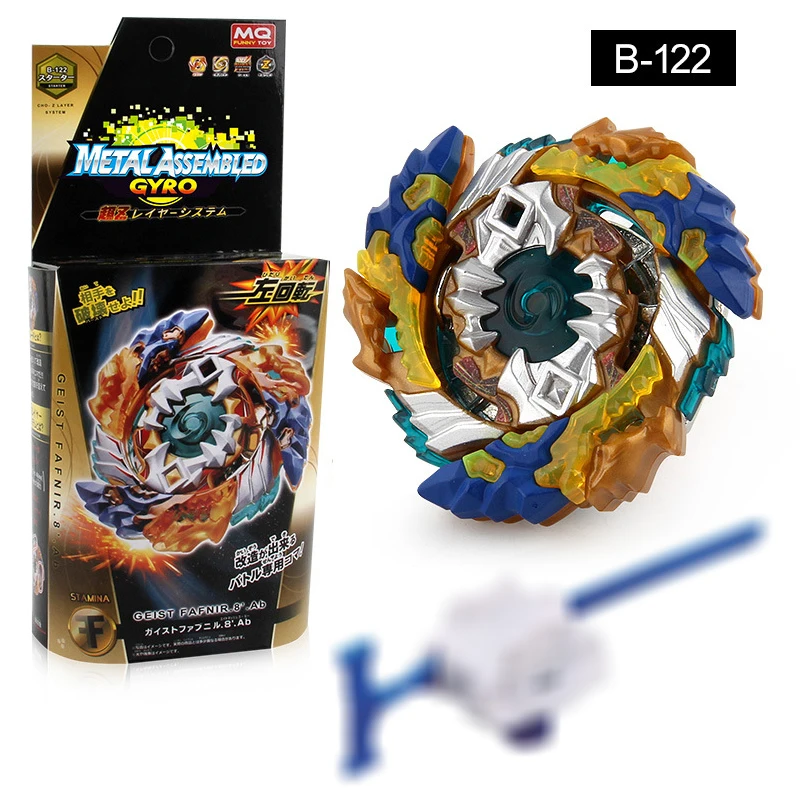 Bey Battle Blade Boy Toy Blade Burst GT Gyro Launcher, рождественский подарок, детские игрушки, набор, вращающиеся топы, тупи, металл, Fusion Evolution - Цвет: B-122