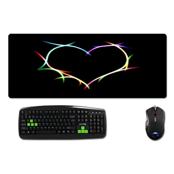 

Creative Pattern Beautiful Big Heart Pattern To Decorative Desktop and Big Szie 400x900 Table Mat for Game Player