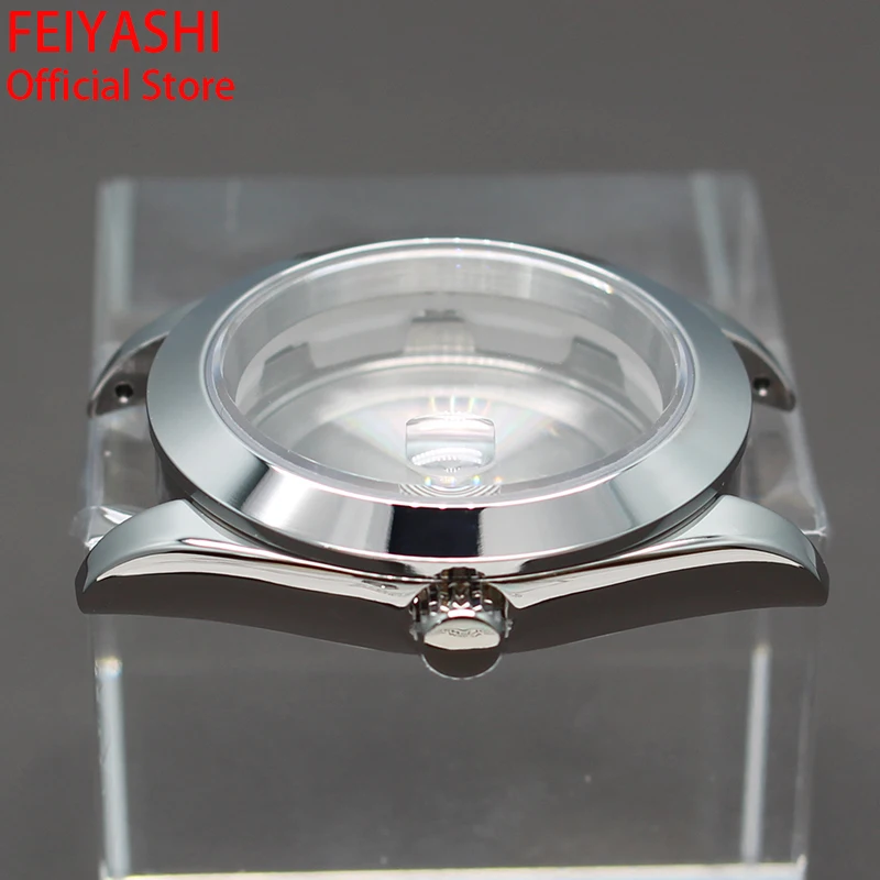 36mm 40mm Men's Watch Cases Sapphire Crystal Glass Waterproof 10ATM For Seiko nh34 nh35 nh36/38 Miyota 8215 Movement 28.5mm Dial