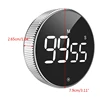 Magnetic Countdown Countup Timer with Large LED Display Electronic Kitchen Timer For Cooking Working Study Stopwatch Alarm Clock 6
