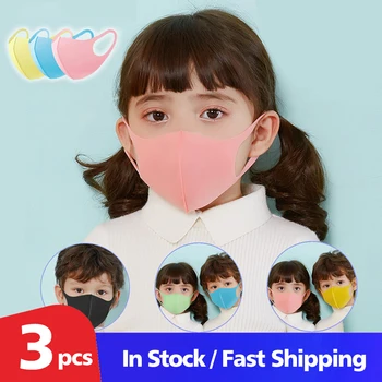 

3Pcs/Set Child Face Mask Anti Air Dust and Smoke Pollution Mask a Washable Respirator Mask outdoor Mask anti dust mask