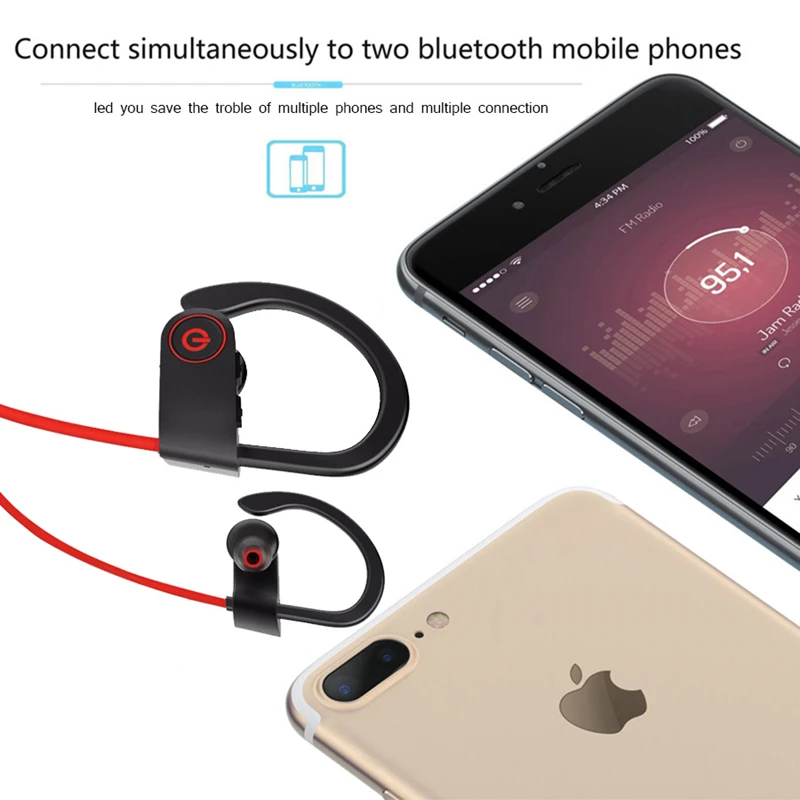 U8 TWS 5.0 Wireless Bluetooth Earphone Stereo Earbud Headset With Charging Box For All Bluetooth tablet Smart phone earphone