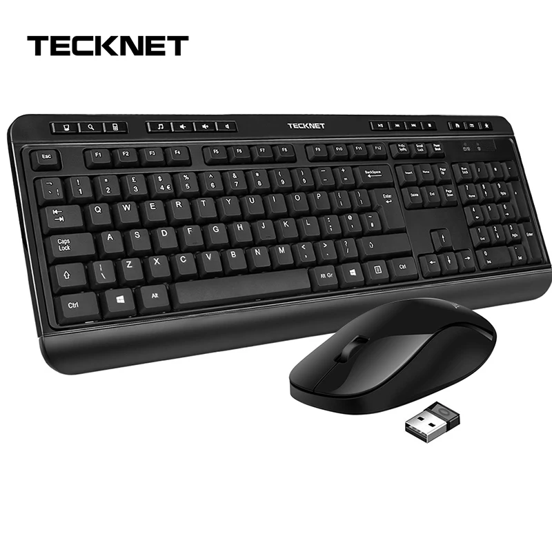 Беспроводная клавиатура и мышь TeckNet 2 4G мультимедийная развлечения