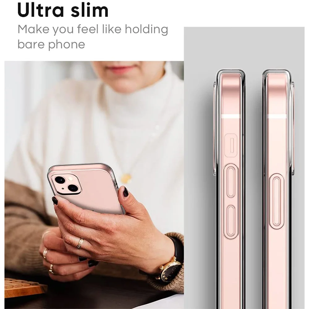 iphone 12 mini  case Ultra Thin Silicone Case For iPhone 13 12 Mini 11 Pro Max Clear Soft Transparent Silicon Case For iPhone 12 13 11 Pro Max Fundas iphone 12 mini silicone case