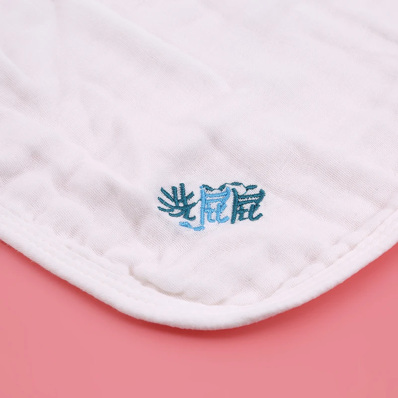 10 шт. детское белое вышитое квадратное полотенце многоцелевое полотенце для рук моющееся полотенце для рук товары для ухода за детьми