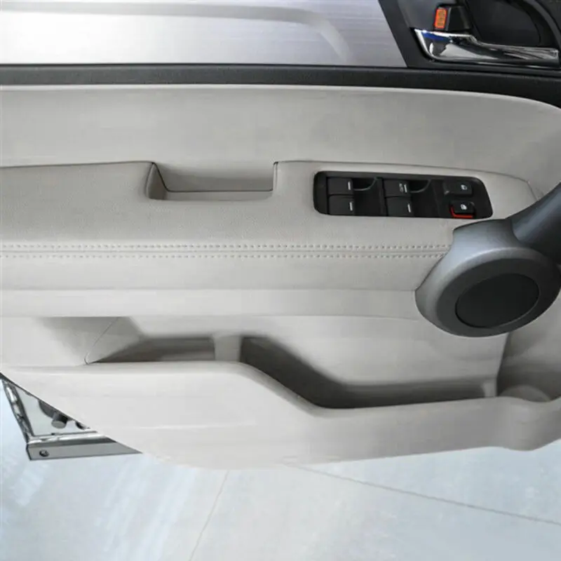 Накладки на дверные панели, набор из искусственной кожи для Honda CR-V 2007-2012, детали салона автомобиля