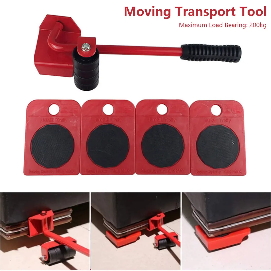 Furniture Mover Tool Set Furniture Transport Lifter Heavy Stuffs Moving