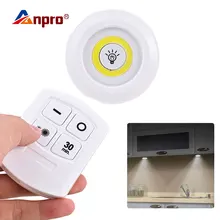 Затемняемый Светодиодный светильник с пультом дистанционного управления, работающий от батареи, светодиодный светильник для шкафа, освещение ночного света для кухни