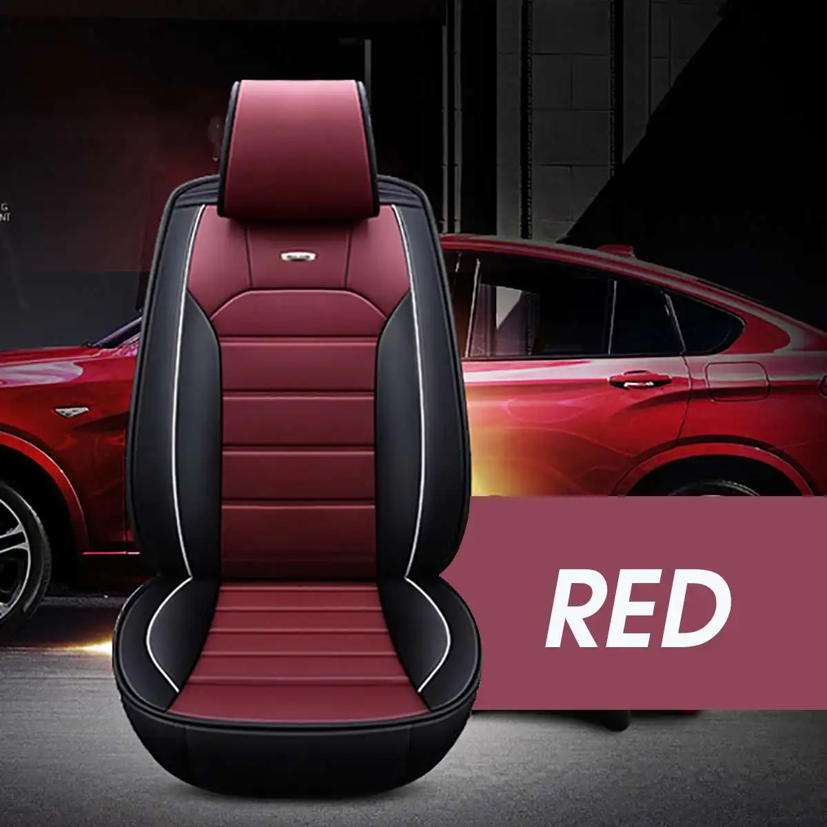 5D полный объемный передний PU кожаный чехол для сиденья автомобиля удобное автомобильное роскошное сиденье Чехлы Подушка