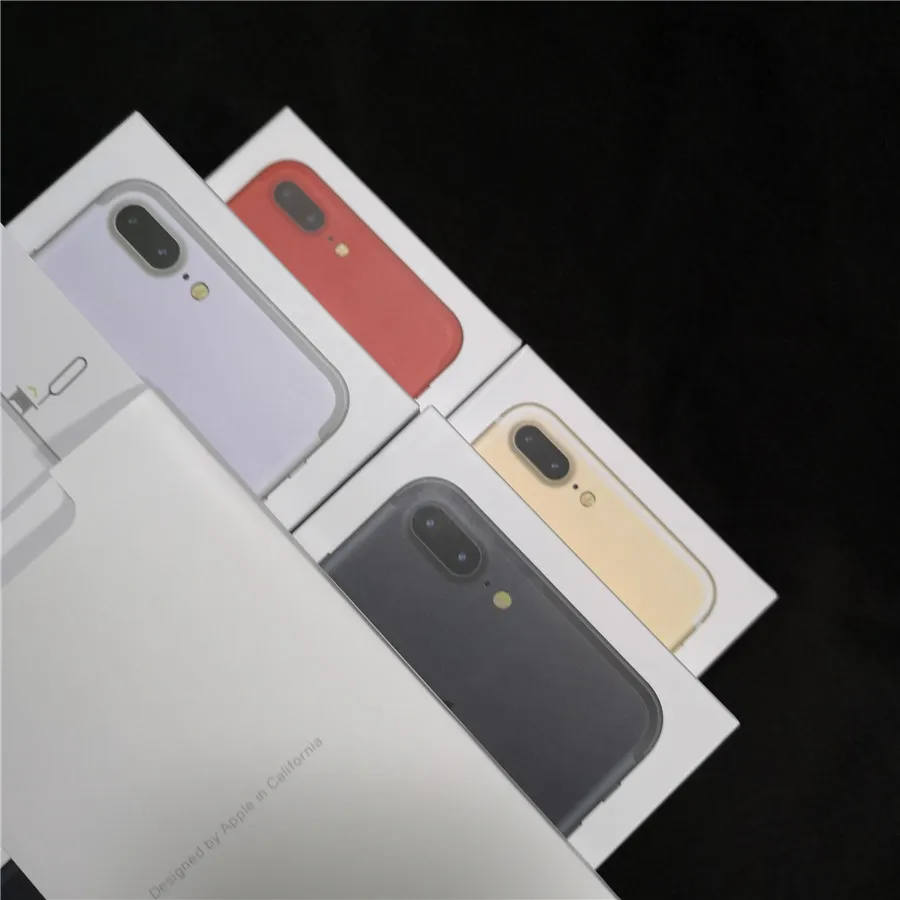 

1pcs US EU UK Version Mobile phone box Retail Empty packaging for iPhone 7 7 plus without Accessories With manual Sticker