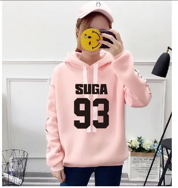 1 Новинка; kpop; модные толстовки jimin jung kook с капюшоном в готическом стиле Харадзюку; сезон осень-зима - Цвет: 1