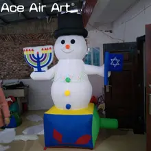 Гигантский надувной снежный человек модель для нас рождественские праздники надувной снеговик, рождественские украшения