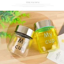 150 мл стеклянный маленький чайник Термостойкое боросиликатное стекло маленькая бутылка для воды для детей милая бутылка с крышкой