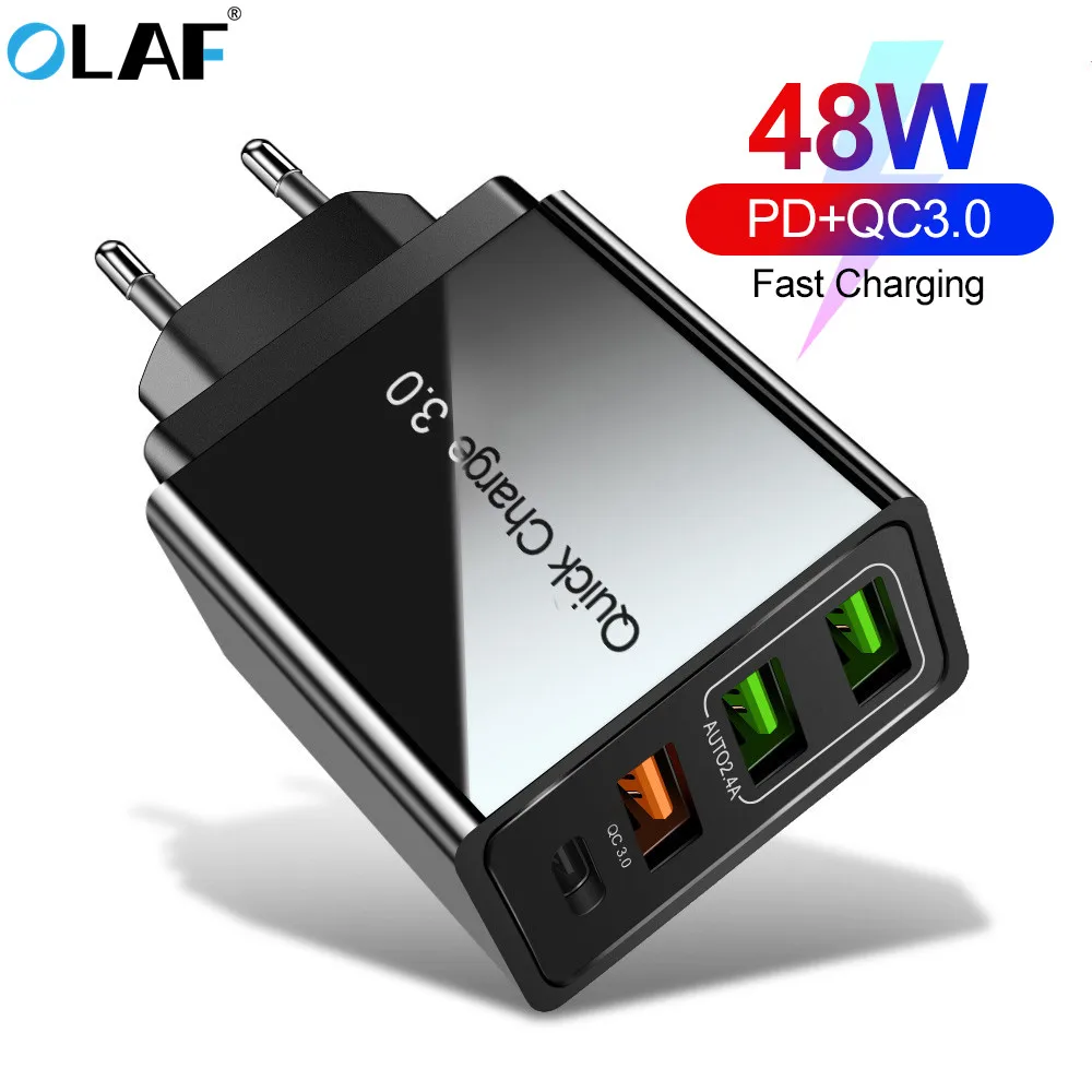 48 Вт USB Quick Charge 3,0 PD type C USB зарядное устройство для samsung iPhone huawei Tablet QC 3,0 быстрое настенное зарядное устройство US EU UK переходник 48 Вт USB Quick Charge 3,0 PD type C USB зарядное устройство для samsung iPhone huawei Tablet QC 3,0 быстрое настенное зарядное устройство US EU UK переходник