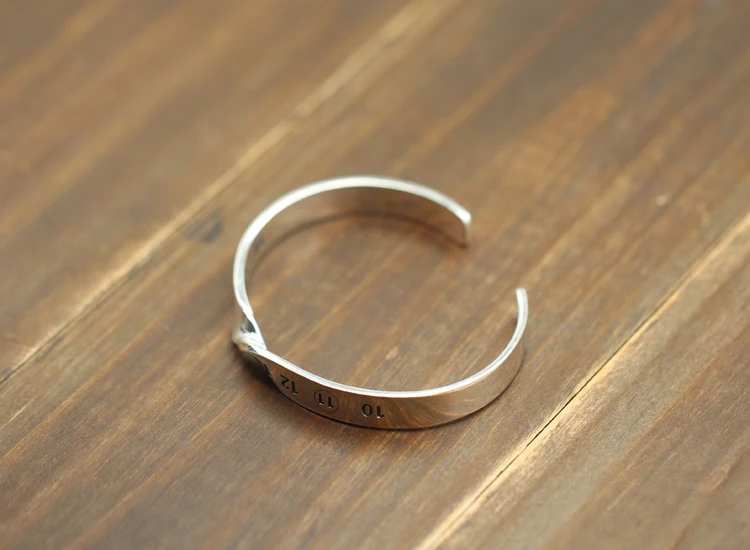 S925 sterling silver open bracelet retro personality fashion with life style lovers simple atmosphere jewelry new Bangles