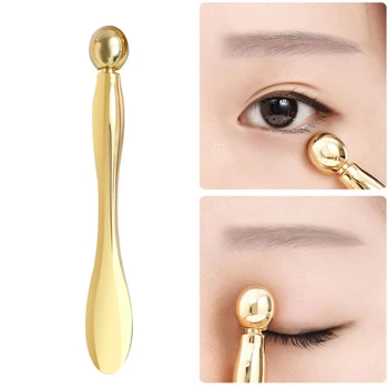 

Anti Wrinkle Eye Cream Applicator Eye Massager Stick Facial Mask Mixing Brush Essence Metal Beauty Care Eye Roller Massager