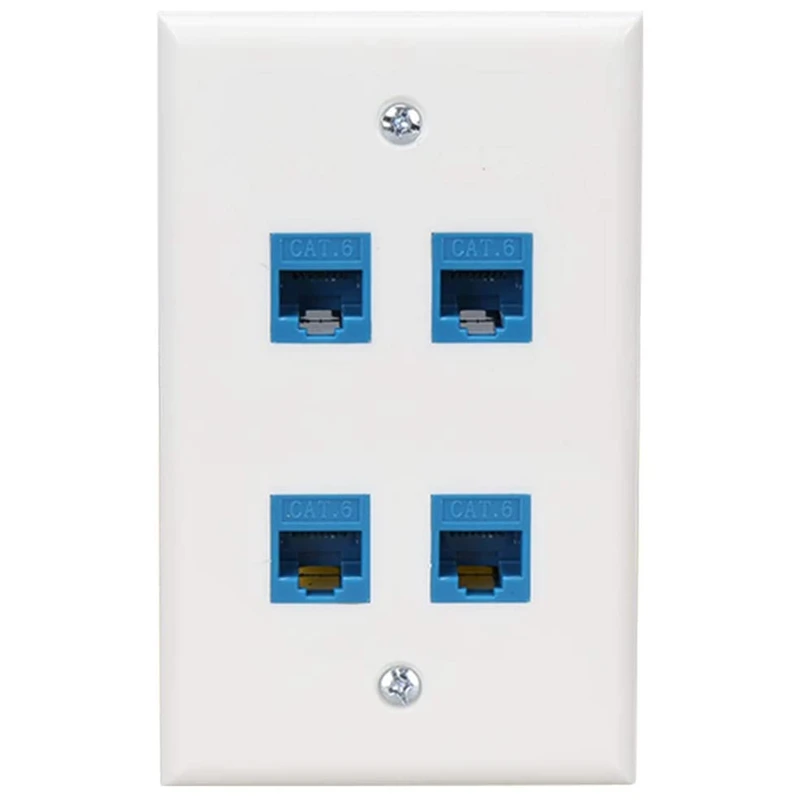 Ethernet настенная пластина 4 порта мама-мама совместимая с устройствами