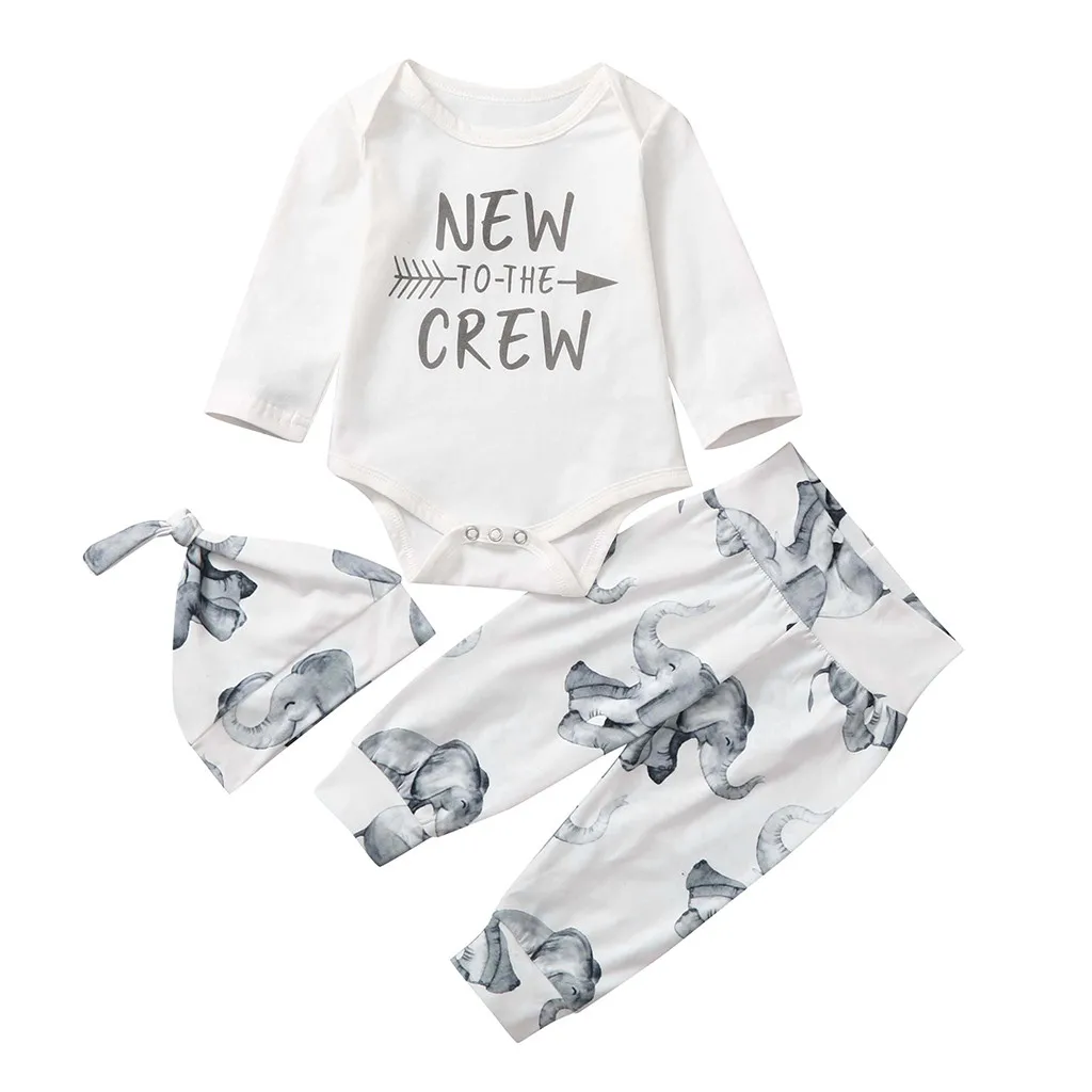 3PCS Baby Boy Clothes Newborn Outfits Autumn Boys White Cotton Long Sleeve Boy Set Letter Shirt Pants Set Casual Boys Clothing - Цвет: 01