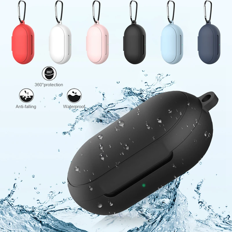 Защитный чехол для Samsung Galaxy Buds мягкий силиконовый с полным покрытием наушников