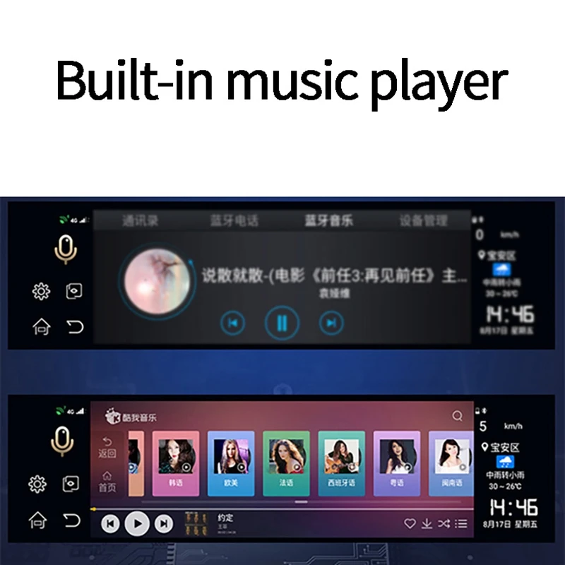 Auto Dvr Kamera 12 Zoll 4G Android 8.1 Quad Core GPS Navigation Dual Objektiv Rückspiegel Dashcam B