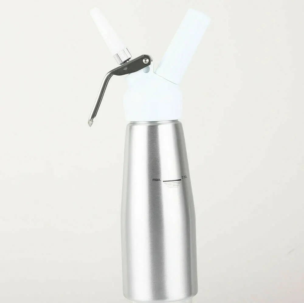 New Whipped Cream Dispenser Stainless Steel 500 ml Professional Whipper Maker New CA - Цвет: Серебристый