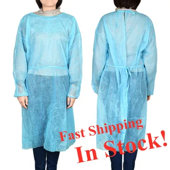 

6pcs Disposable Isolation Coveralls Gown Dust-proof Isolation Clothes Labour Suit Non-woven Security Protection Clothing