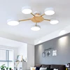 Nordic personality radial design ceiling lamp white & gray & black color living room bedroom restaurant hotel led lights ► Photo 1/6