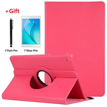 

Trifold Stand Hard Shell Folio Case for Samsung Galaxy Tab A 10.1inch 2019 SM-T510 SM-T515 Magnetic Case Coque with Film+Stylus