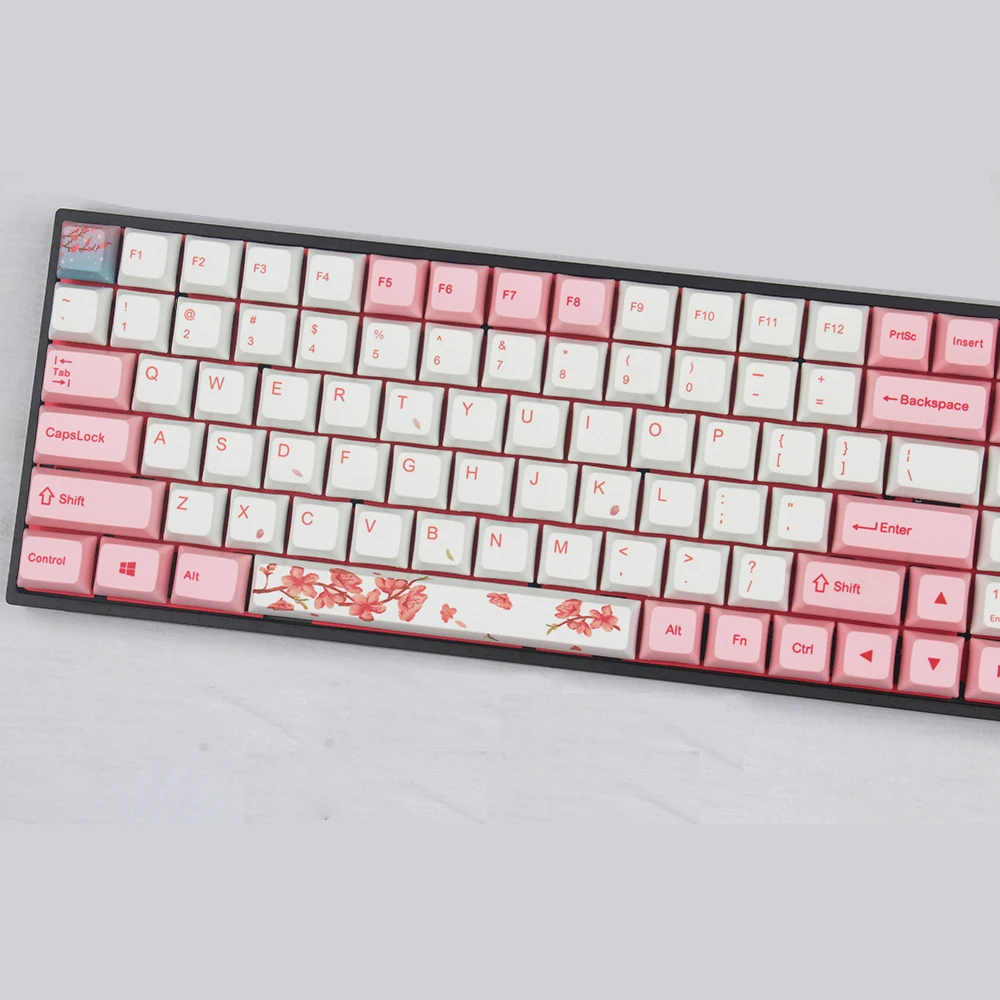 Тематические колпачки для клавиш с Сакурой на 116 XDA Profile PBT сублимация краски