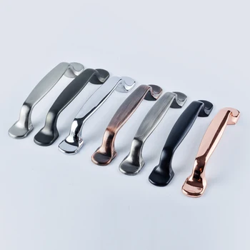 

96mm modern simple black chrome rose gold kitchen cabine dresser furniture door handle antique brass antique copper drawer knob