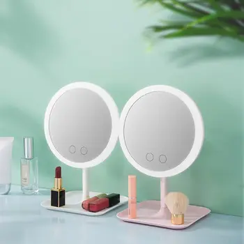 

Makeup Mirror with 3 Level Led Light Dressing Table Mirror Beauty Ring Light