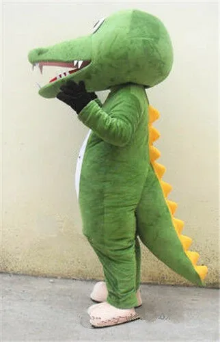 Хэллоуин Крокодил Аллигатор жир талисман костюм костюмы платье одежда рекламная акция Хэллоуин Рождество Пасха взрослых