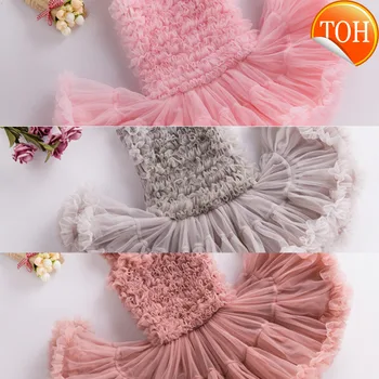

Baby girls Ruffle tutu dress Children petti dress Fluffy tulle Birthday party princess pettiskirt dress Ball gown Dance wear