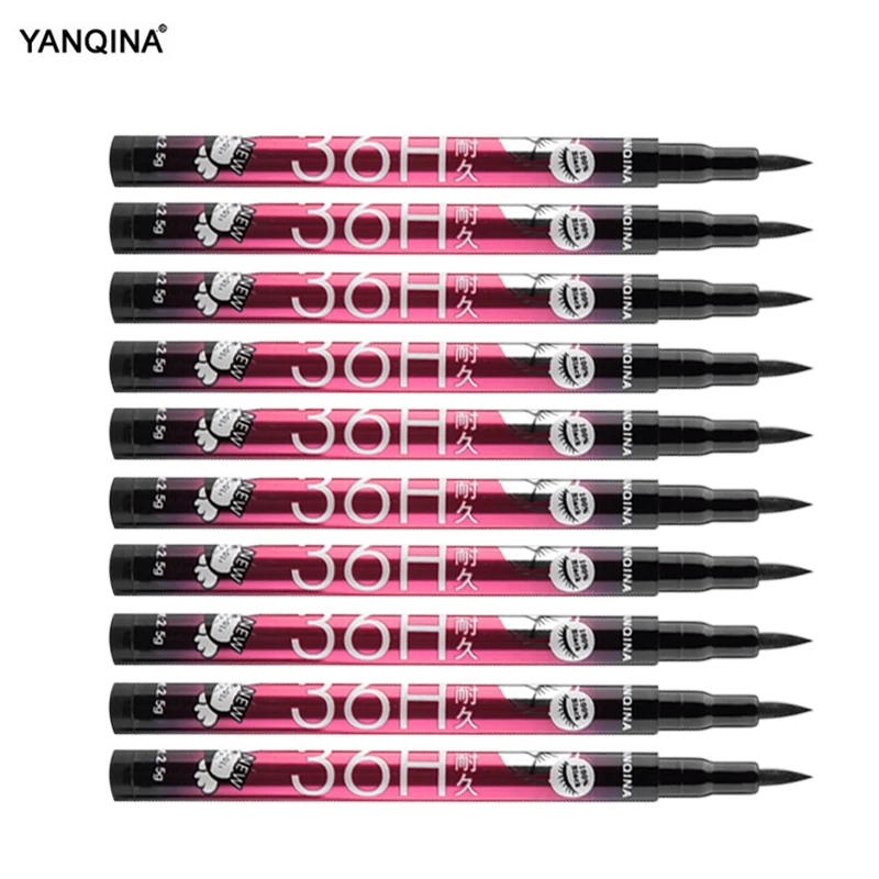 YANQINA 36H Black Waterproof Liquid Eyeliner Make Up Beauty Comestics Long-lasting Eye Liner Pencil Makeup Tools for eyeshadow YANQINA 36H Black Waterproof Liquid Eyeliner Make Up Beauty Comestics Long-lasting Eye Liner Pencil Makeup Tools for eyeshadow