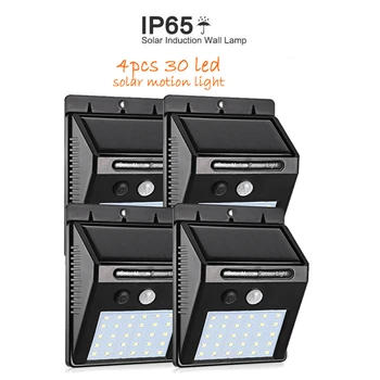 

2/4PCS 48/30 LED Solar Power Street Light Motion Sensor Lamps Garden Security solar Lamp Outdoor IP65 Waterproof Wall Lights