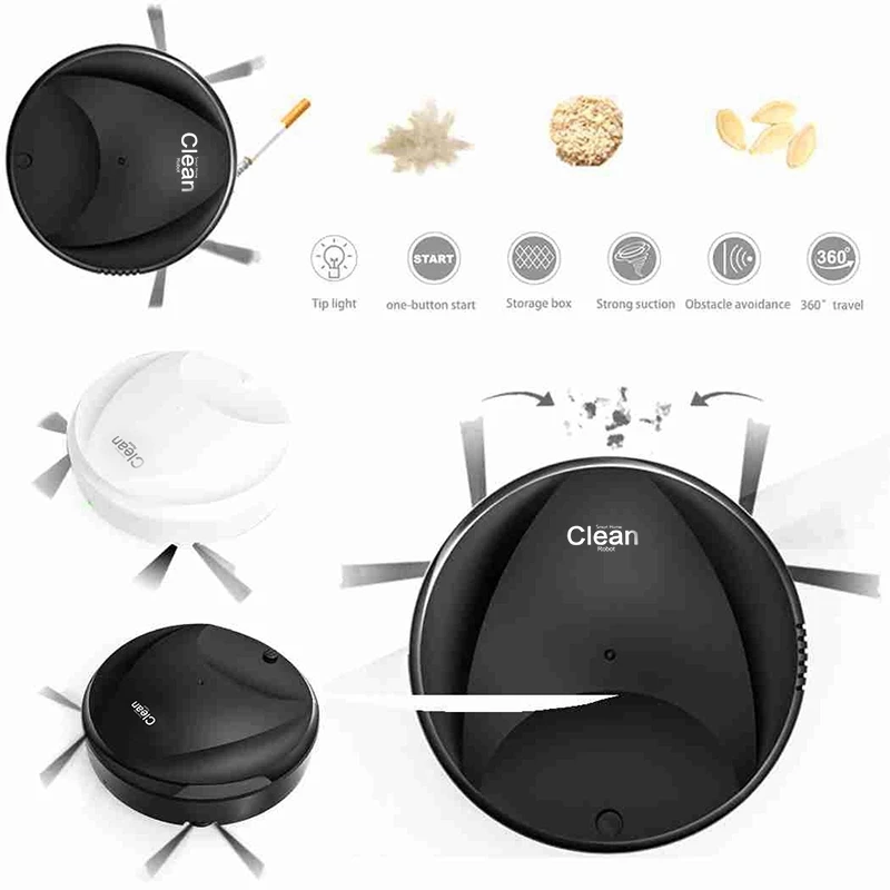 Multifunctional Smart Floor Cleaner,3-In-1 Auto Rechargeable Smart Sweeping Robot Dry Wet Sweeping Vacuum Cleaner