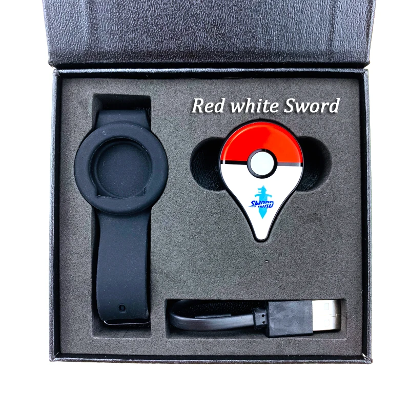 Redwhite Sword 1PCS 1 шт. 2 шт. для nintendo Pokemon GO Plus Bluetooth Интерактивная фигурка pokemongo plus APP игрушки IOS/Android с USB - Цвет: Redwhite Sword 1PCS