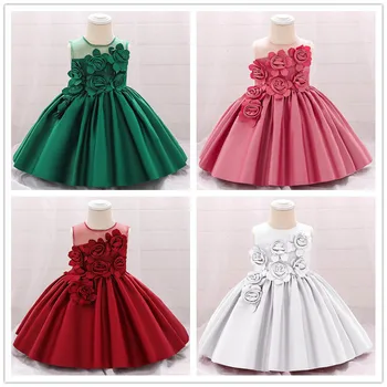 

2020 summer party princess dress vestido girls dress 0-2 years kids birthday dress baby girls tutu clothing