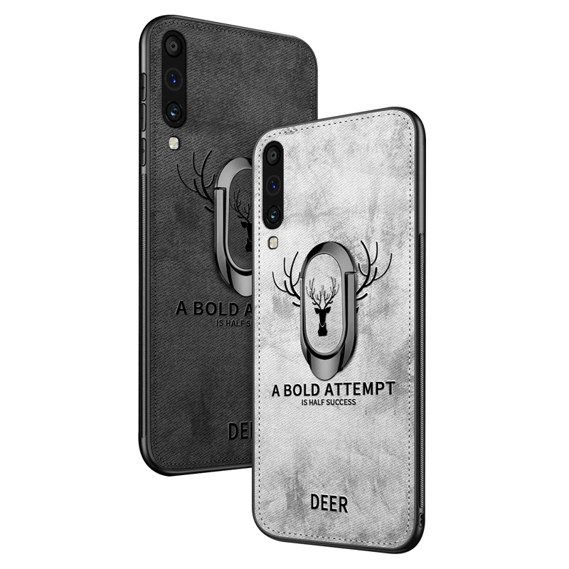 

Cloth Phone Case For Samsung Galaxy A70 A50 A30 A10 S10 Plus Lite Christmas Deer Soft Cover