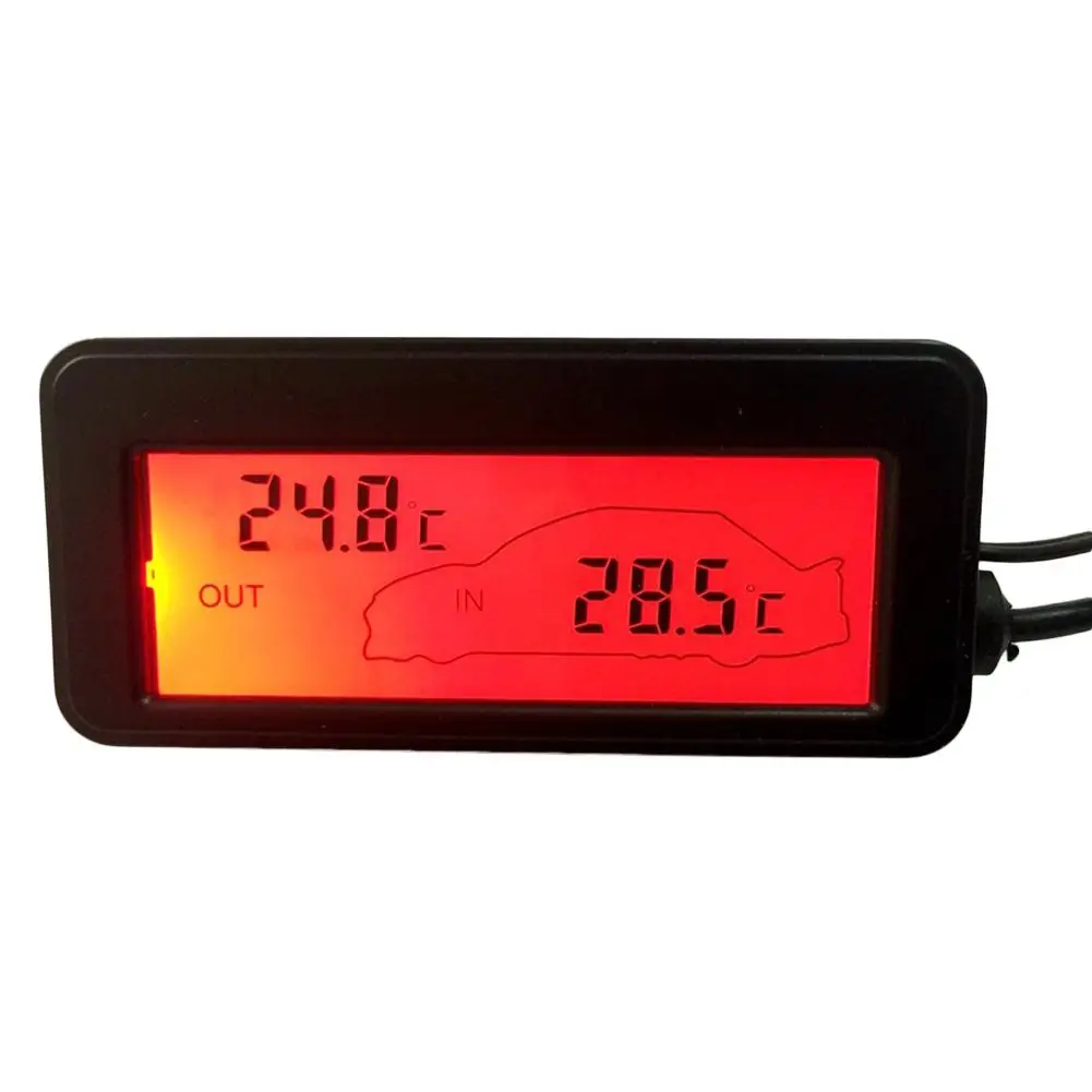 Мини DC12V Цифровой Крытый удобный термометр с ЖК-дисплеем подсветка измеритель влажности термометр гигрометр датчик