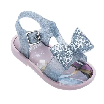 

New Girls Mini melissa Jelly shoes 2020 Fashion Elsa Princess Candy Sandals Children's Summer Beach wear sandal Shoes
