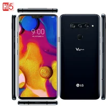 Смартфон LG V40 ThinQ на Android, 6 ГБ ОЗУ, Восьмиядерный процессор, две передние камеры, 3 задние камеры, сканер отпечатка пальца, разблокированный со...