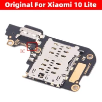 Original Mit IC Für Xiaomi Mi 10 Lite 10 Lite 5G USB Lade Port Bord Xiao Mi10 Lite 20W Schnelle Lade Dock Connector Flex
