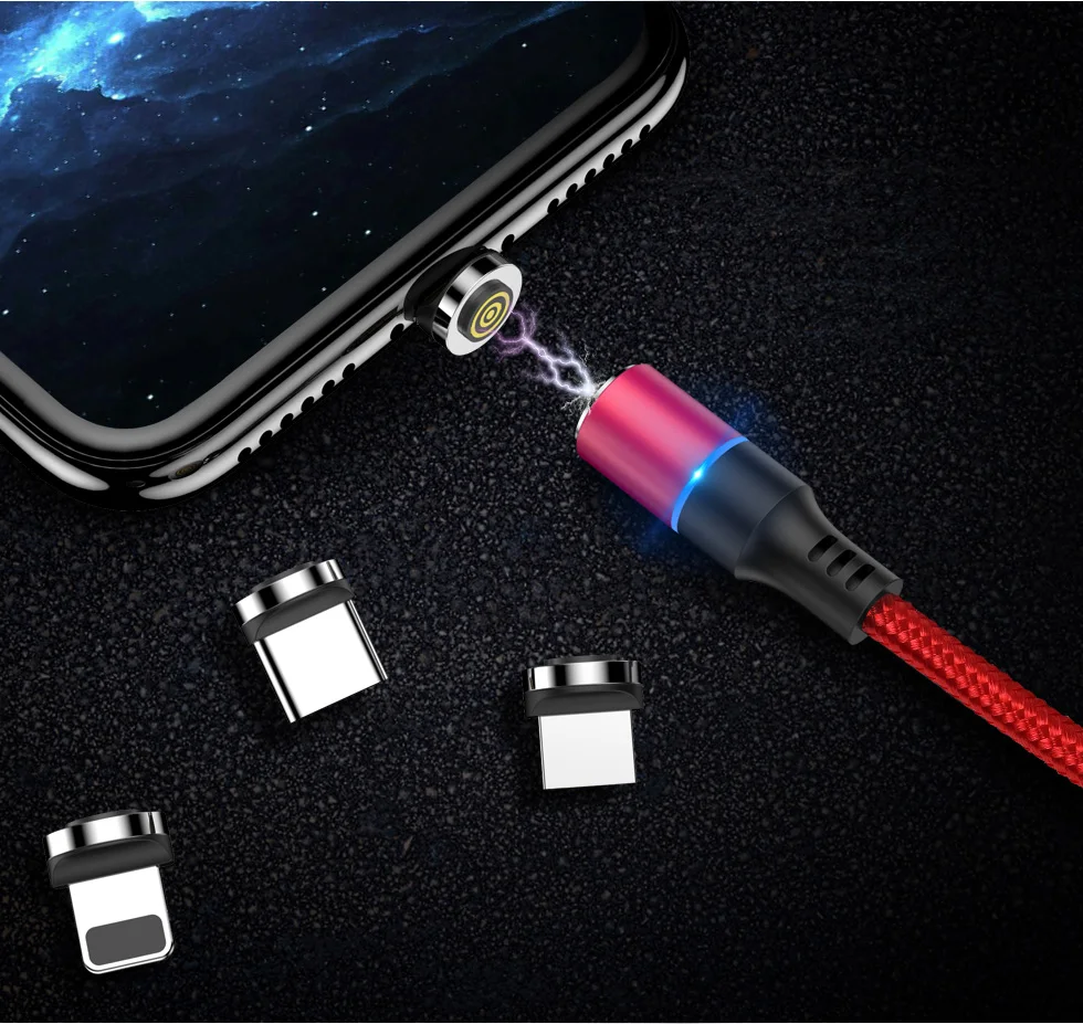 Магнитный кабель Micro usb type C для iPhone 6 7 8X11 Xiaomi 3A Quick Charge 3,0 Шнур для передачи данных 1 м 2 м USBC type C зарядное устройство для мобильного телефона