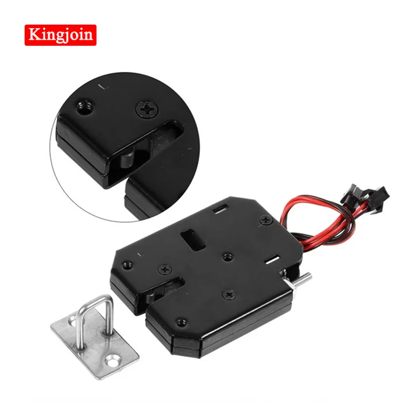 

2PCS Hot Sale Simple 12v Electromagnetic Cabinet Lock Electrical Control Lock Cabinet Storage Lock Carbon Steel Black Padlock