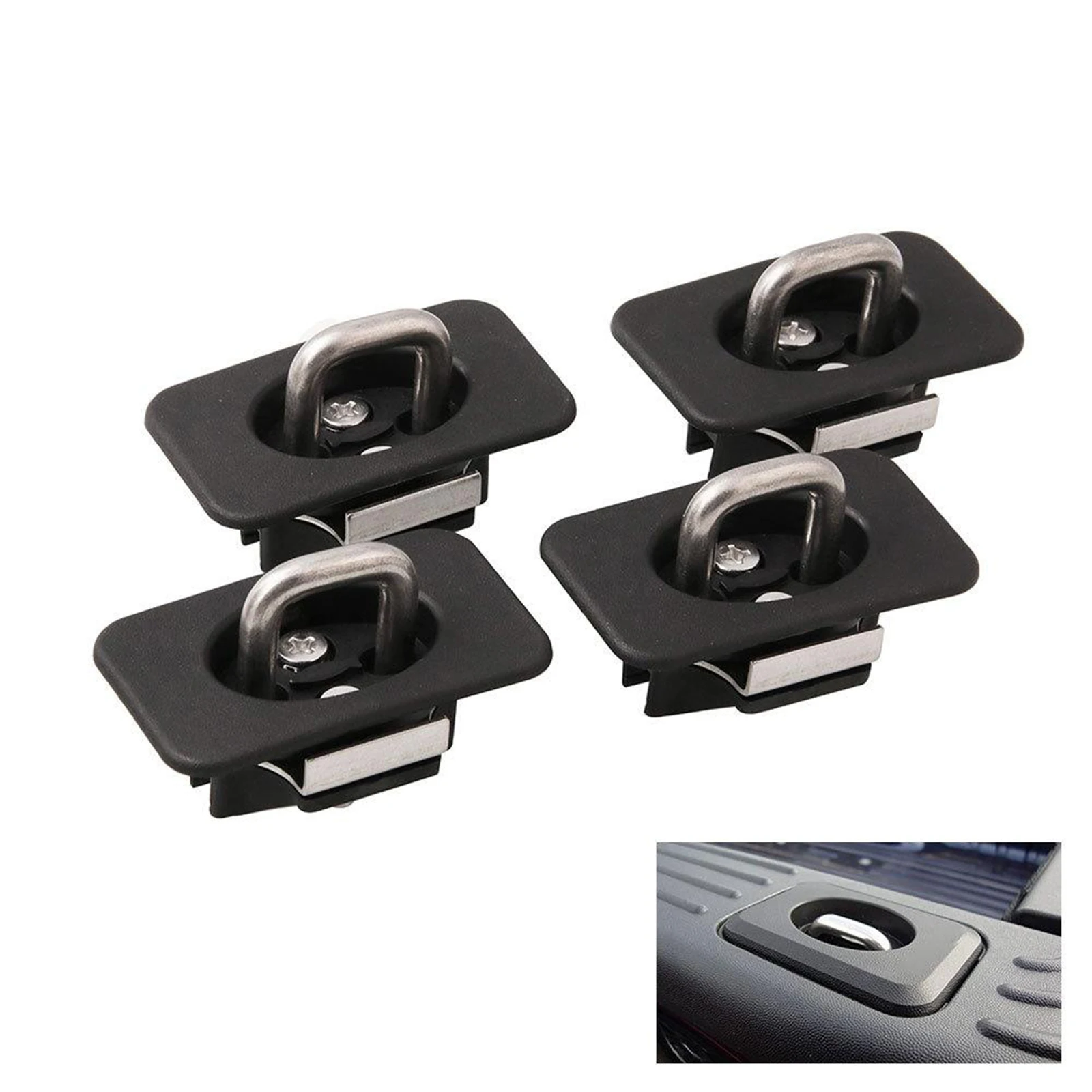 4Pack Truck Tie-Down Anchor Hooks for Ford F 150 98-14 Super-Duty Car Part