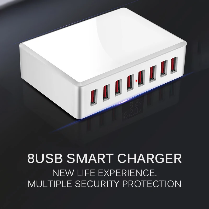 8 портов USB зарядное устройство для huawei HUB Мульти usb зарядная док-станция Универсальный телефон Настольный настенный ЕС США штекер зарядное устройство для телефона Зарядка