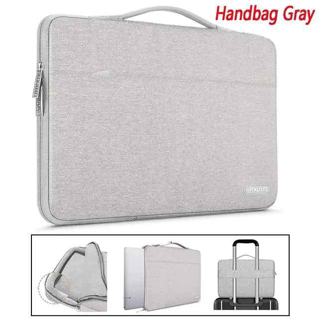Laptop Bag Sleeve 13 14 15.6 inch Carrying Case For 2021 2020 Macbook Air Pro M1 Lenovo HP Dell Asus Acer Huawei Notebook Cover Handbag Gray